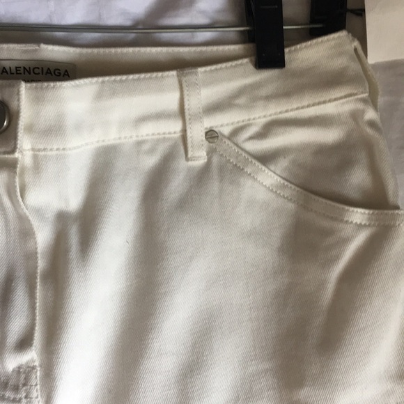 NWT White Straight Leg Balenciaga Jeans - Picture 2 of 4